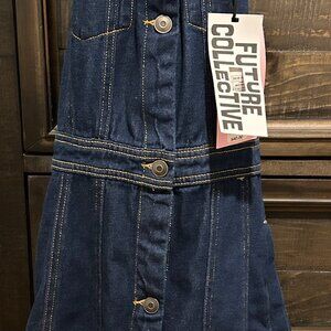NWT Denim Halter Dress